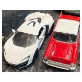 1957 CHEVY BEL AIR & LYKAN HYPERSPORT DIE-CAST CAR