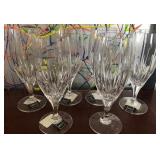 M1 - SIX PIECES MIKASA CRYSTAL STEMWARE (D34)