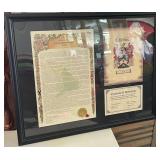 M1 - SMITH FAMILY SURNAME HISTORY FRAMED 28X22'