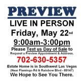 PREVIEW LIVE IN PERSON - Friday, May 22nd