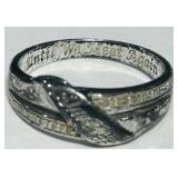 STERLING SILVER RING 3.70GRS