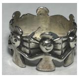 STERLING SILVER RING 5.10GRS