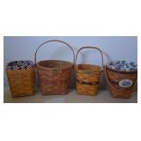 J1 - FOUR LONGABERGERBASKETS (B25)