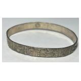 STERLING SILVER BANGLE BRACELET 15.80GRS