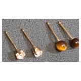 14K YELLOW GOLD EARRINGS (63)