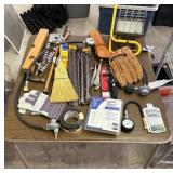 J1 -DRILL BITS, GAUGES, LIGHTS, GLOVE, WHISK BROOM