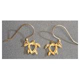14K YELLOW GOLD EARRINGS 0.7 GRAMS (57)