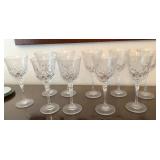 J1 - TEN PIECES CRYSTAL STEMWARE (D20)