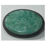 STERLING SILVER TURQUOISE PIN 11.90GRS