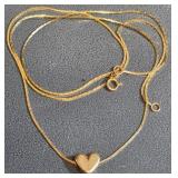 14K YELLOW GOLD NECKLACE 2.9 GRAMS (55)
