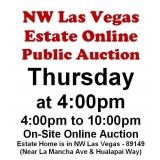 WELCOME TO OUR THUR. @4pm ONLINE PUBLIC AUCTION