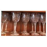 J1 - TEN PIECES CRYSTAL STEMWARE (D21)