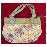J1 - FOSSIL FLORAL CANVAS TOTE BAG (L49)