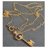 14K YELLOW GOLD NECKLACE 1.9 GRAMS (56)
