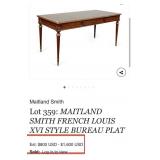 J5 - MAITLAND-SMITH LEATHER TOP WRITING DESK