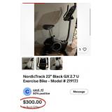 J5 - NORDICTRACK EXERCISE BIKE MACHINE