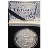 S - 1oz .999 FINE SILVER TRUMP COIN