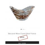 J5 - ELEGANT BACCARAT CRYSTAL CENTERPIECE BOWL
