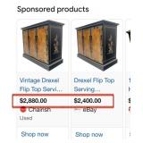 J5 - ORNATE ASIAN STYLE CABINET/ SIDEBOARD