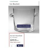 J5 - TIFFANY & CO MODERN GLASS ICE BUCKET