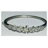 STERLING SILVER BANGLE BRACELET 10.90GRS
