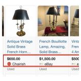 J5 - ELEGANT BRASS TABLE LAMP
