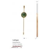 J5 - LALIQUE GOLD TONE STICK PIN
