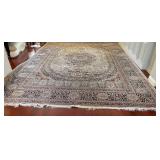 J5 - LARGE SINO SILK TABRIZ  AREA RUG 219X144"