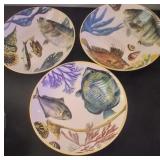 J2 - THREE WILIAMS-SONOMA POISSON BOWLS (N24)