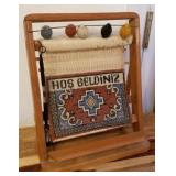 J2 - VINTAGE TURKISH MINIATURE TABLE LOOM (L65)