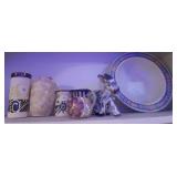 J2 - CERAMIC VASES, HORSE & PLATE (N40)