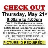 AUCTION PICK UP DAY & HOURS