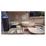 J2 - VASE, PC STONEWARE, BOWLS (K59)