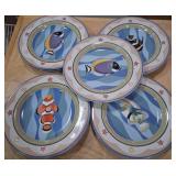 J2 - FIVE SAKURA CORAL REEF PLATES (K20)