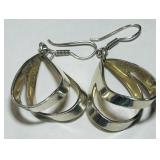 STERLING SILVER EARRINGS 12.20GRS