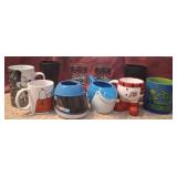 J2 - MIXED CERAMIC MUGS & COCA-COLA GLASSES (K44)