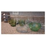 J2 - MIXED LOT OF GLASSWARE, BOWLS (K35)