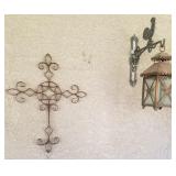 J2 - WALL LANTERN & DECORATIVE CROSS