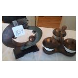J2 - ABSTRACT SCULPTURE & CONDIMENT SERVER (R59)
