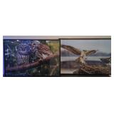 J2 - TWO PIECES FRAMED ART 18X12" (N87)