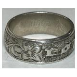 STERLING SILVER RING 7.50GRS