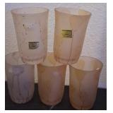 J2 - FIVE HAND-PAINTED GLASSES (JERUSALEM) (N19)