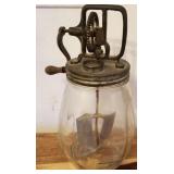 J2 - DAISY BUTTER CHURN WITH TULIP JAR (L66)