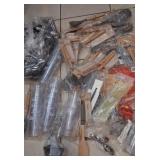 J2 - NEW PLASTIC GLASSES, UTENSILS (K57)
