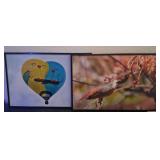 J2 - TWO PIECES FRAMED ART 18X12" (N88)