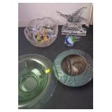 J2 - GLASS "CANDIES", BOWL, VASES, STARFISH (N48)