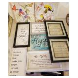 J2 - LOT OF WALL DECOR & INSPIRATIONAL SAYINGS