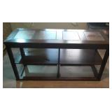 J2 - CONSOLE TABLE WITH INSET TOP 28X55" (P15)