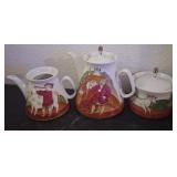 J2 - TEAPOT, CREAMER & SUGAR(ST PETERSBURG RUSSIA)