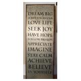 J2 - INSPIRATIONAL WALL PLAQUE (L9)